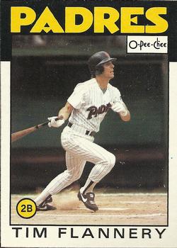 1986 O-Pee-Chee Baseball Cards 387     Tim Flannery